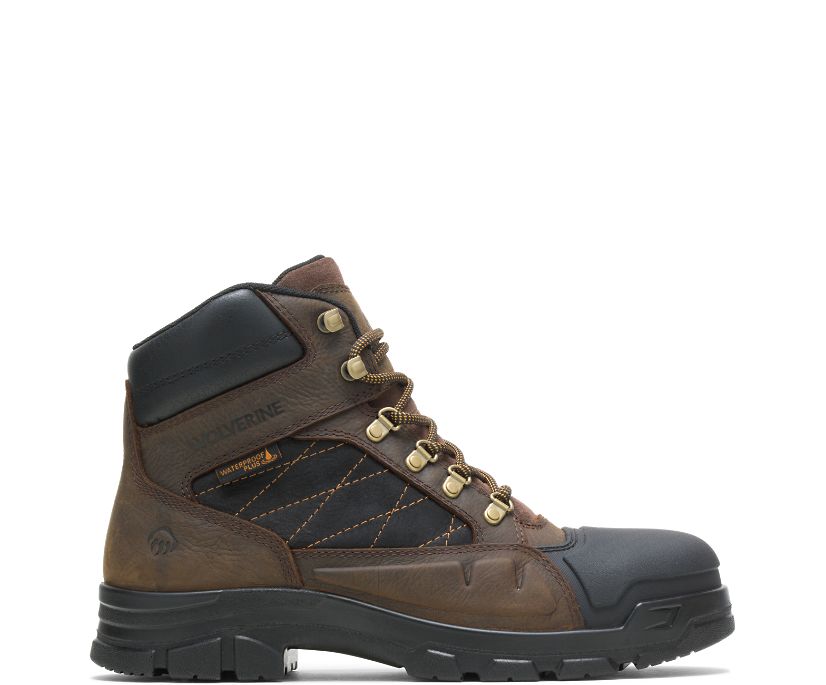 Bottes de Travail Wolverine Chainhand Defender Steel-Toe 6" Homme - Marron (AGX509734)